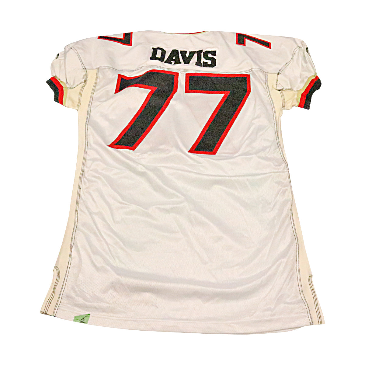 Isaac Davis Las Vegas Outlaws 2001 Game Used Away Jersey Size 54 +2