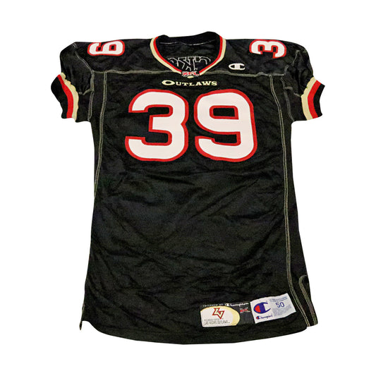 Jonathan Jackson Las Vegas Outlaws 2001 Game Used Home Jersey Size 50 +2