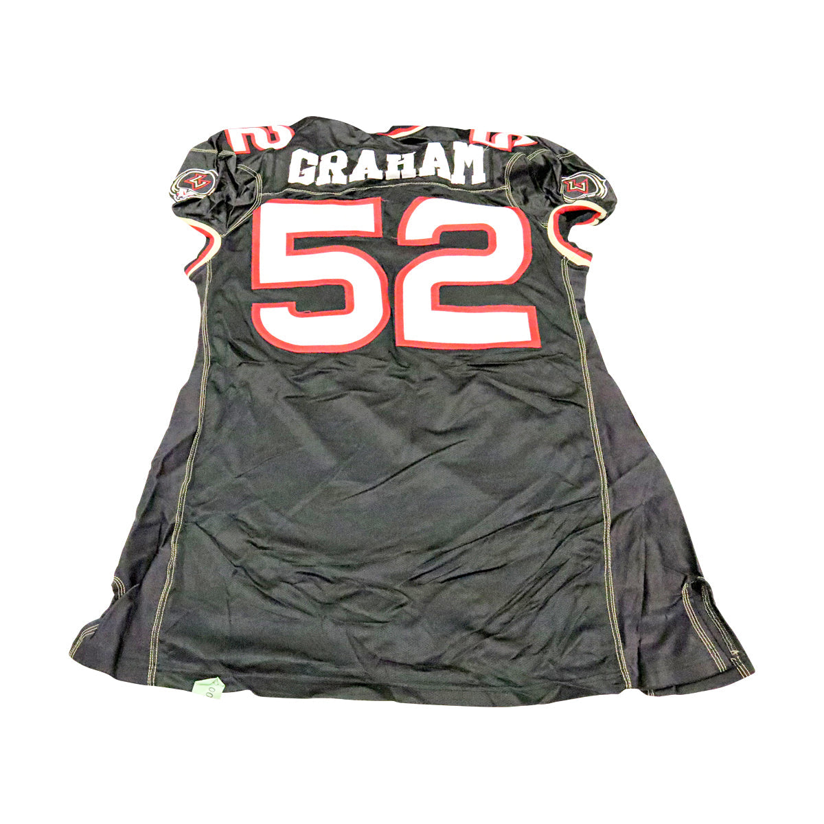 Aaron Graham Las Vegas Outlaws 2001 Game Used Home Jersey Size 54 +2 Linemen Cut