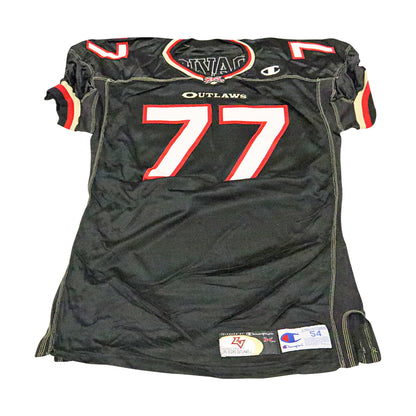 Isaac Davis Las Vegas Outlaws 2001 Game Used Home Jersey Size 54 +2