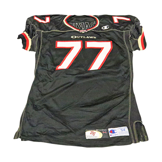 Isaac Davis Las Vegas Outlaws 2001 Game Used Home Jersey Size 54 +2