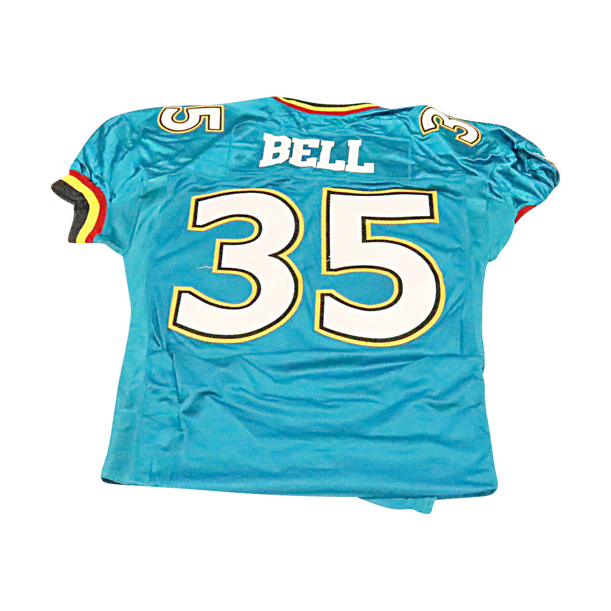 Tyrone Bell Memphis Maniax 2001 Game Used Home Jersey Size 48 Hemmed
