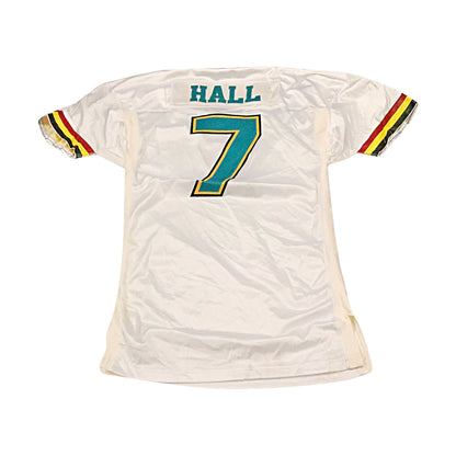 Jeff Hall Memphis Maniax 2001 Game Used Away Jersey Size 46 +2