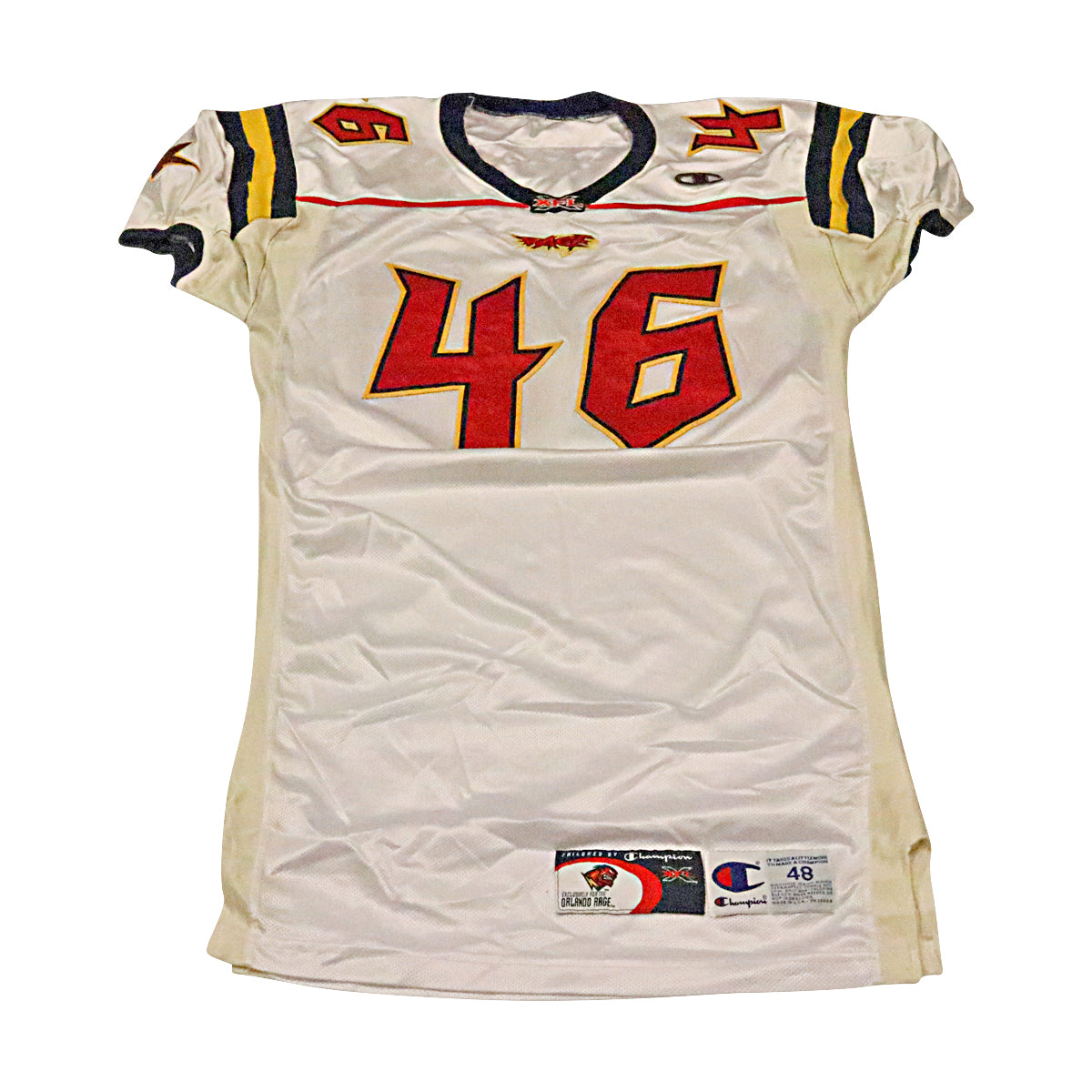 Rich Young Orlando Rage 2001 Game Used Away Jersey Size 48 +2