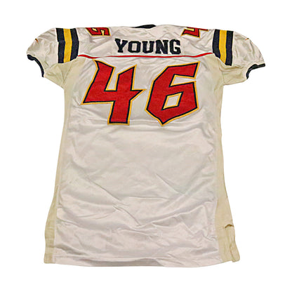 Rich Young Orlando Rage 2001 Game Used Away Jersey Size 48 +2