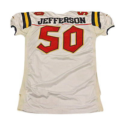 Jefferson Orlando Rage 2001 Game Used Away Jersey Size 50 +2