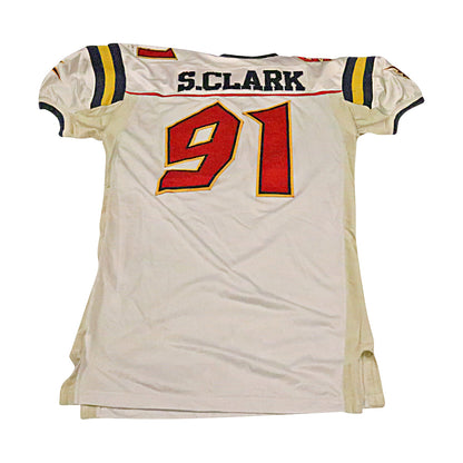 Sedrick Clark Orlando Rage 2001 Game Used Away Jersey Size 50 +2
