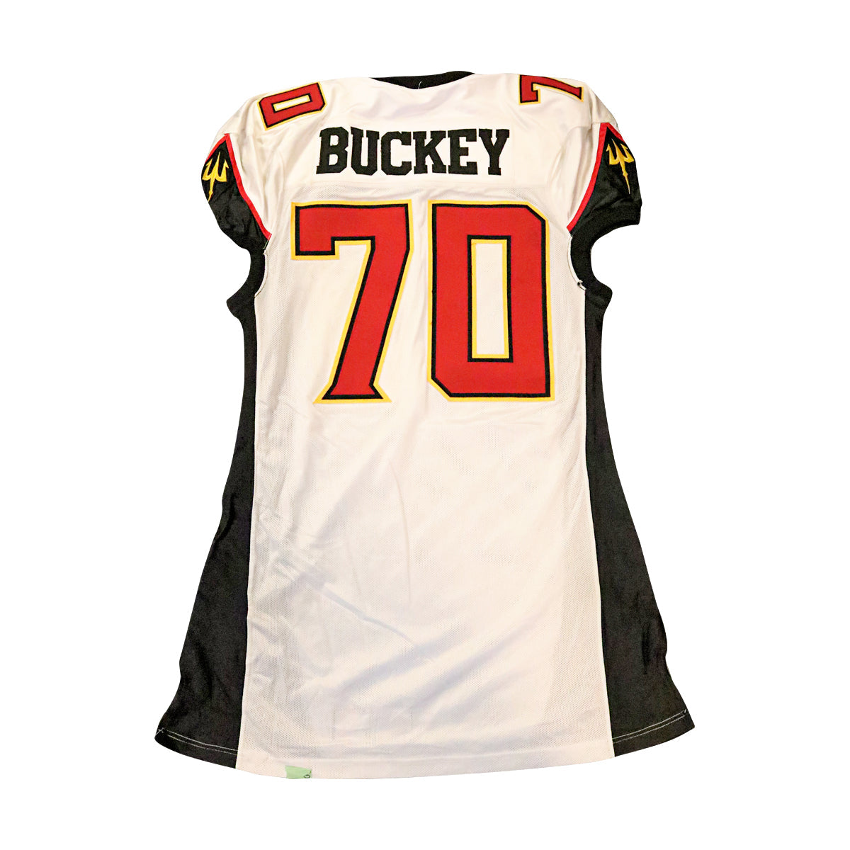 Jeff Buckey San Francisco Demons 2001 Game Used Away Jersey Size 52 +2
