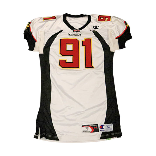 Jomo Cousins San Francisco Demons 2001 Game Used Away Jersey