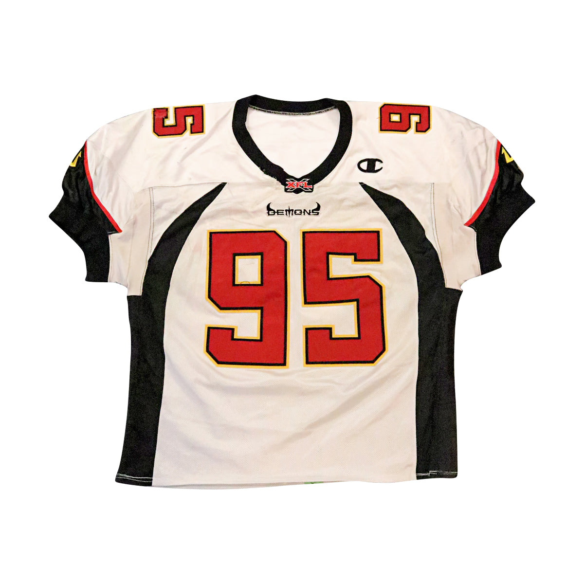 Jermaine Miles San Francisco Demons 2001 Game Used Away Jersey Size 52 Short