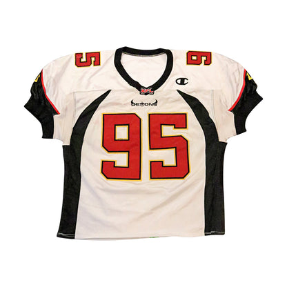 Jermaine Miles San Francisco Demons 2001 Game Used Away Jersey Size 52 Short