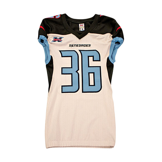 XFL 2020 Dallas Renegades Team Issued Away Jersey #36 S