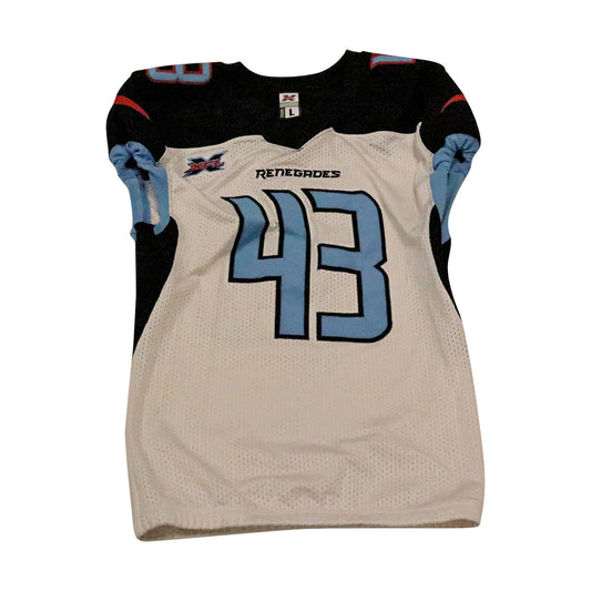 Christian Kuntz Dallas Renegades 2020 Game Used Away Jersey L