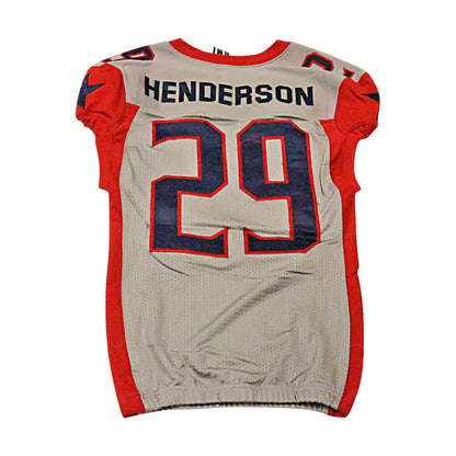 De'Angelo Henderson Houston Roughnecks 2020 Game Issued Away Jersey M