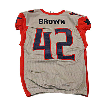 Beniquez Brown Houston Roughnecks 2020 Game Issued Away Jersey L