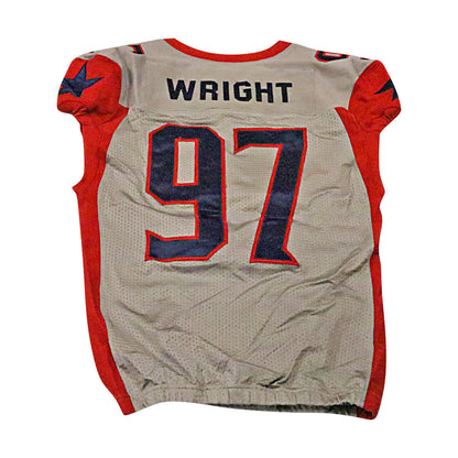 Gabe Wright Houston Roughnecks 2020 Game Issued Away Jersey L