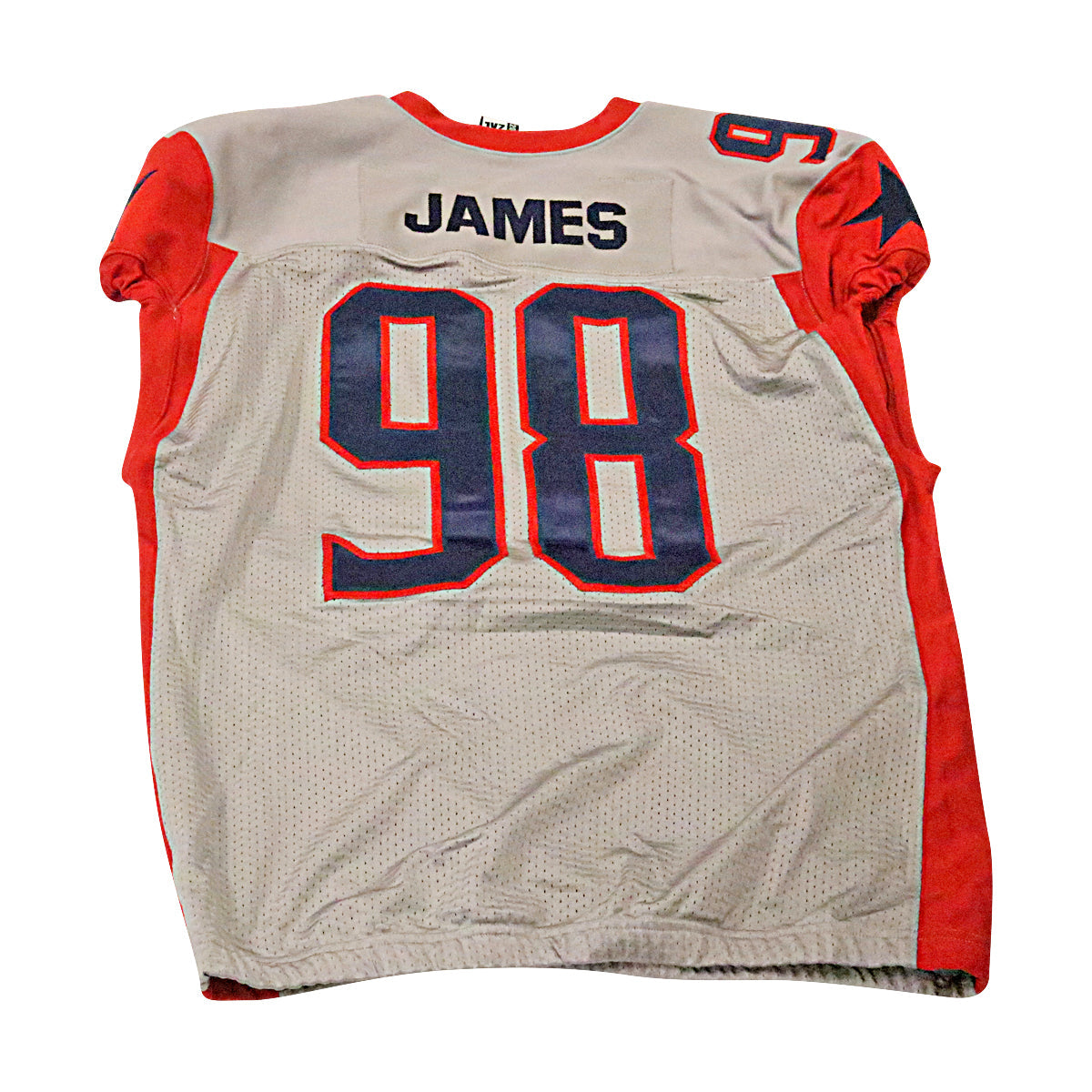 Nick James Houston Roughnecks 2020 Game Issued Away Jersey 2XL