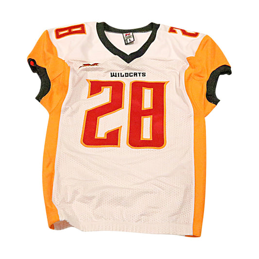 Martez Carter Los Angeles Wildcats 2020 Game Issued Away Jersey L