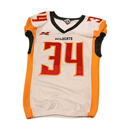 Elijah Hood Los Angeles Wildcats 2020 Game Issued Away Jersey M