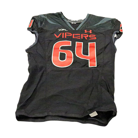 Michael Miller Las Vegas Vipers 2023 Game Issued Home Jersey Size 52