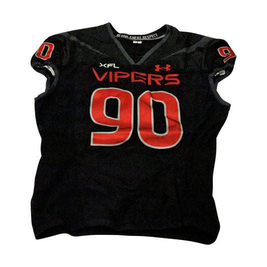 Jah'Sheem Martin Las Vegas Vipers 2023 Game Issued Home Jersey Size 56