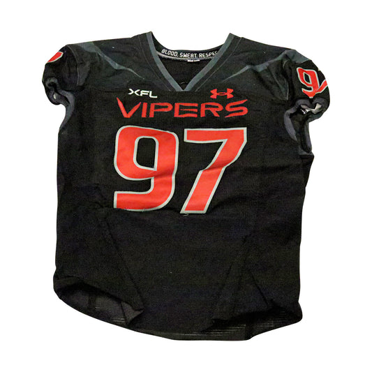 LaRon Stokes Las Vegas Vipers 2023 Game Issued Home Jersey Size 48