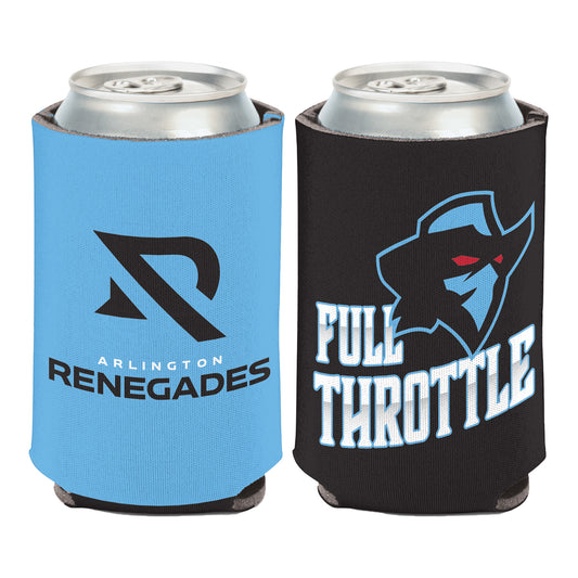 Arlington Renegades Can Cooler In Blue & Black - Front View
