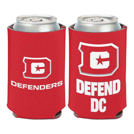 D.C. Defenders Can Cooler In Red - Front & Back View