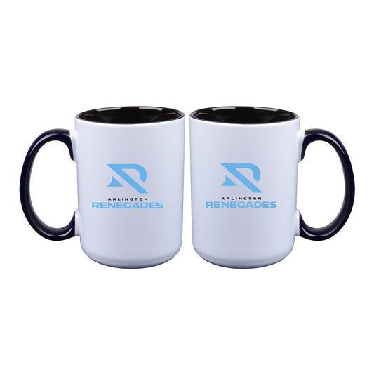 Arlington Renegades 15 oz Coffee Mug In White - Front View