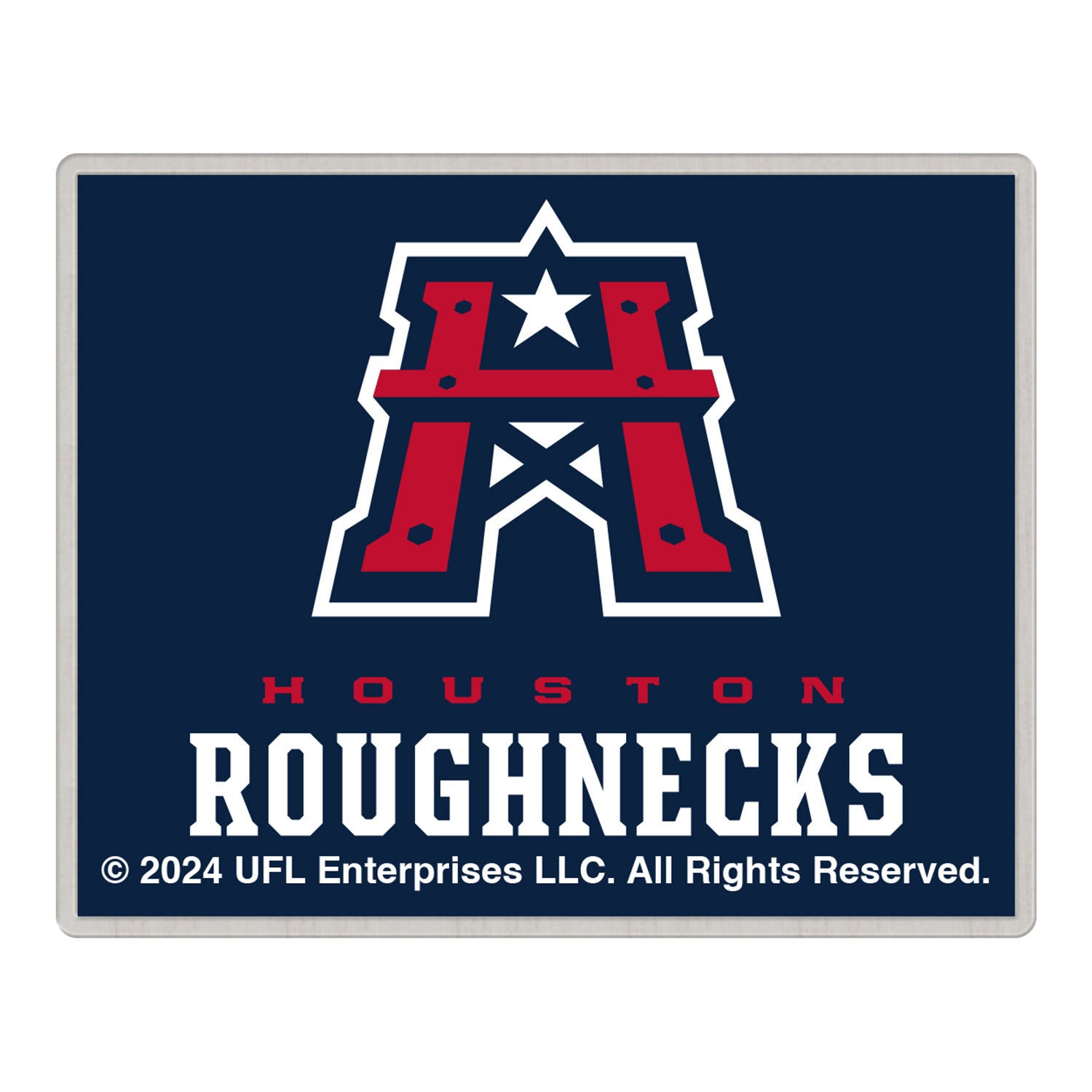 Houston Roughnecks Hatpin In Navy - Front View