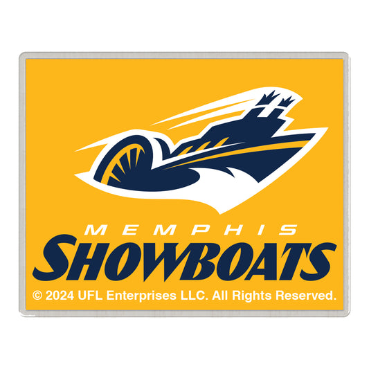 Memphis Showboats Hatpin In Yellow - Front View
