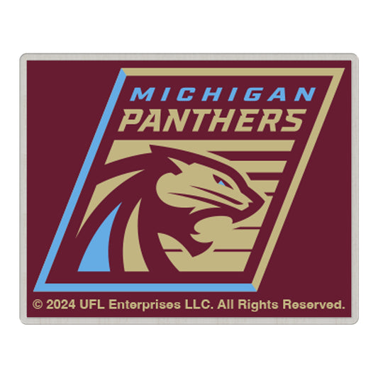 Michigan Panthers Hatpin In Red - Front View