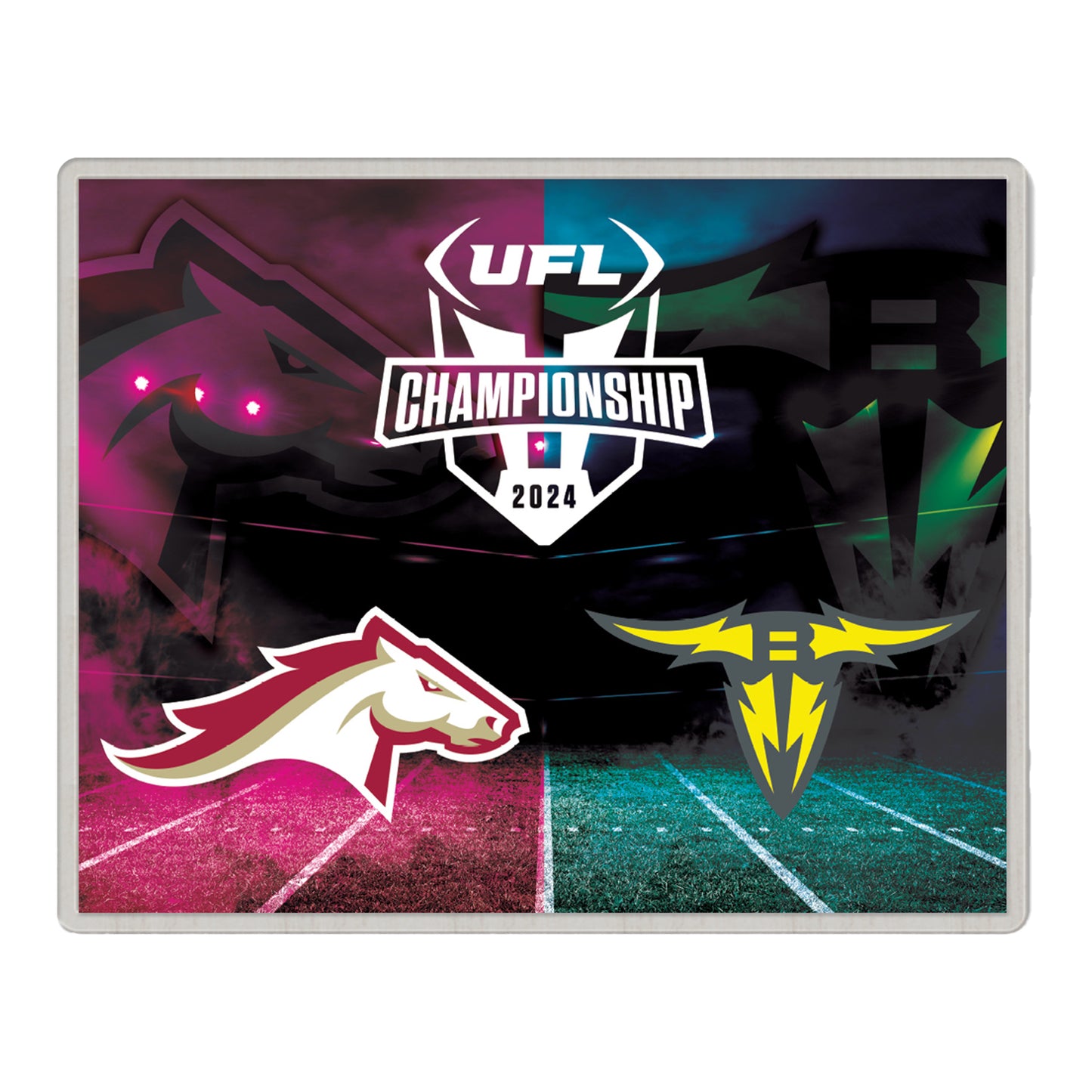 UFL Wincraft 2024 Championship Matchup Hatpin In Multi-color - Front View