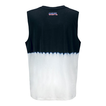 Women's MSX by Michael Strahan Michigan Panthers Tank Top In Navy & White - Back View