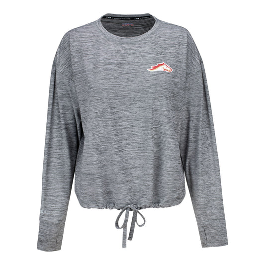 Birmingham Stallions Long Sleeve T-Shirt In Grey - Front View