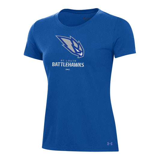 Under Armour St. Louis Battlehawks Women's T-Shirt In Blue - Front View
