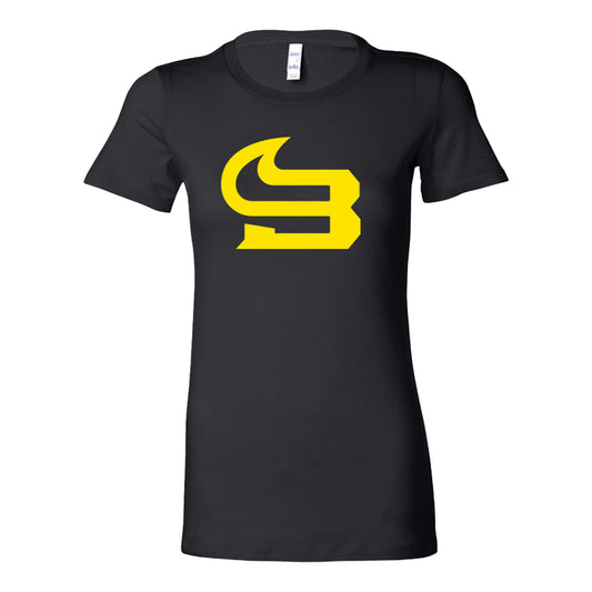 San Antonio Brahmas Something Inked Ligature T-Shirt In Black - Front View