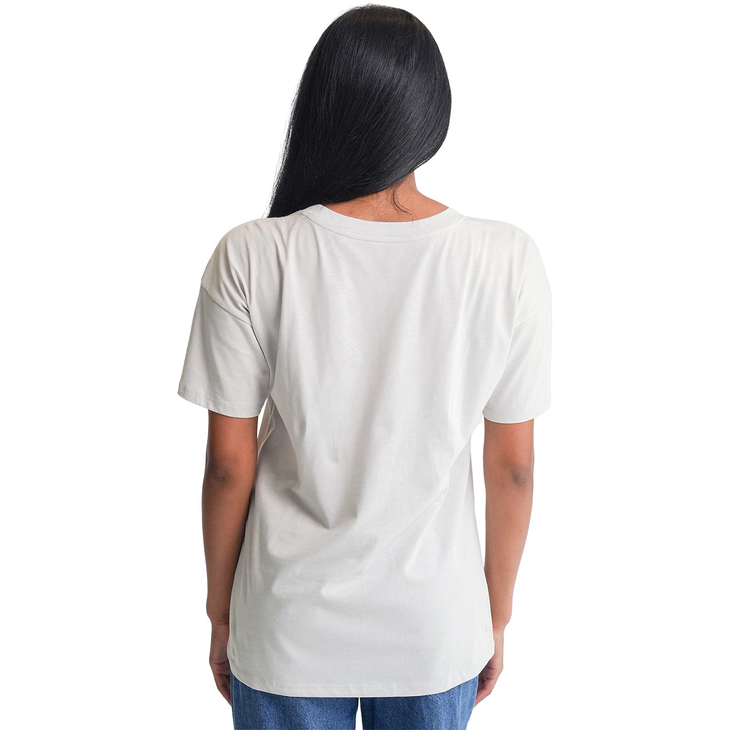 D.C. Defenders Lusso Women's Oversized T-Shirt In Grey - Back View