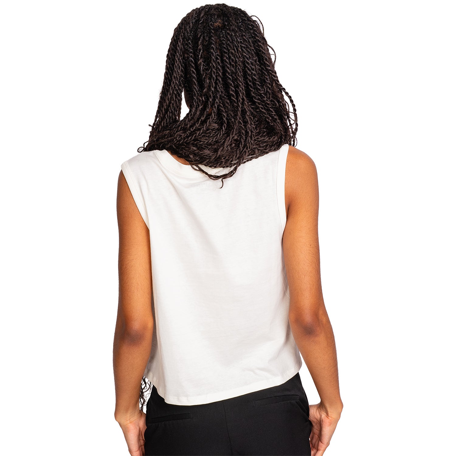 Michigan Panthers Lusso Women's Oversized Tank In Grey - Back View