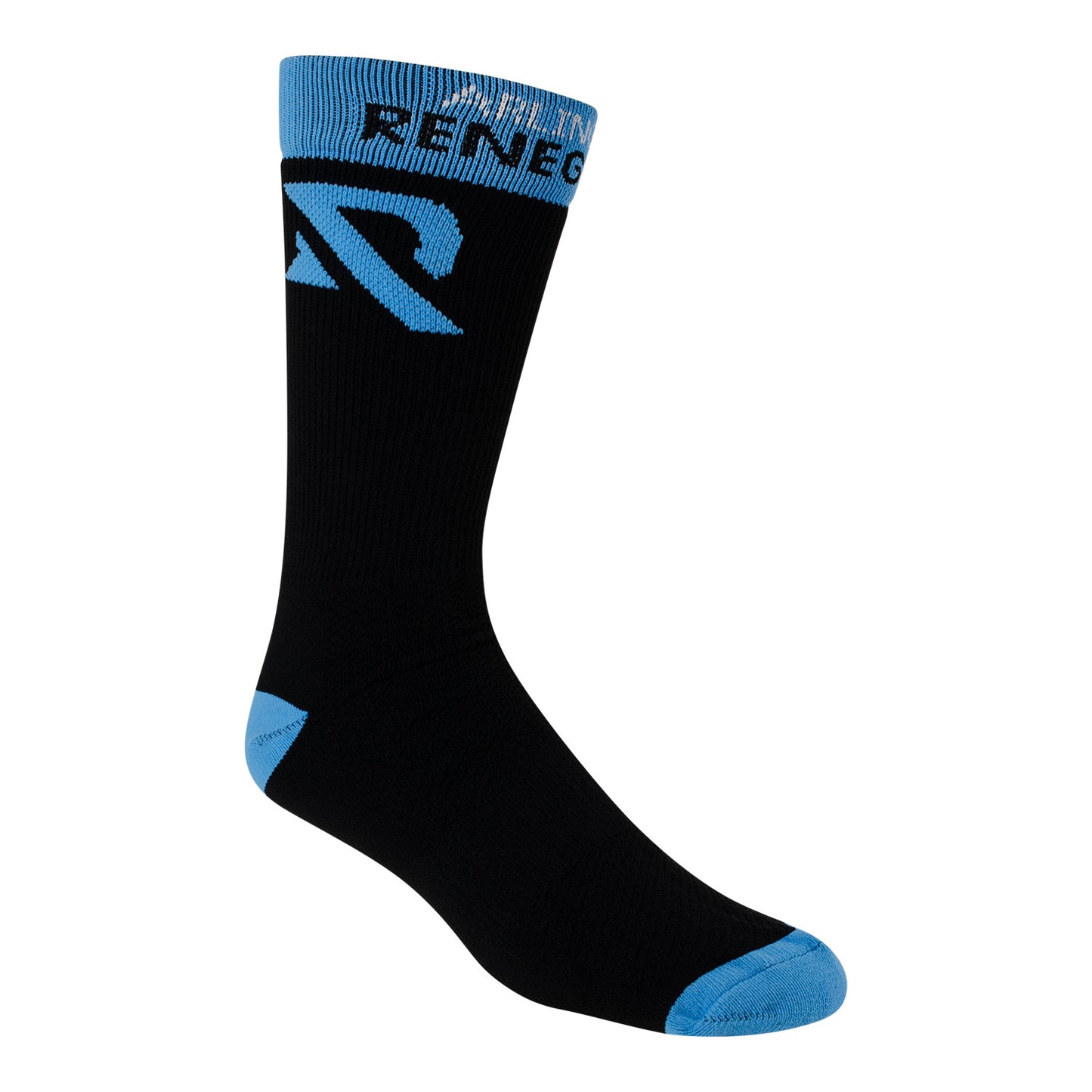 Arlington Renegades Stzy Socks In Black & Blue - Front Right View