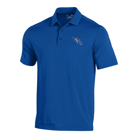 St. Louis Battlehawks Men's Golf Polo In Blue - Front View