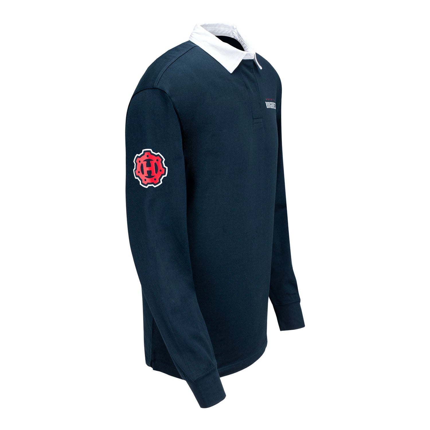 Houston Roughnecks Rugby Polo In Blue - Right Side View