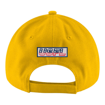 New Era Memphis Showboats 940 Stretch Snap Hat In Yellow - Back View
