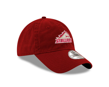 New Era 9TWENTY Birmingham Stallions Adjustable Hat In Red - Front Right View