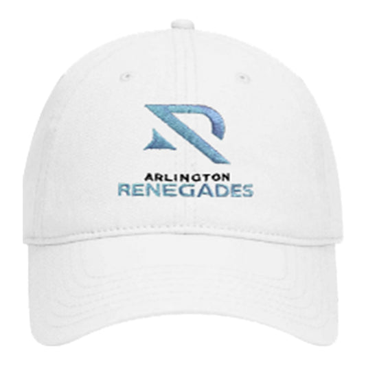 Arlington Renegades Adjustable Adjustable Dad Hat In White - Front View