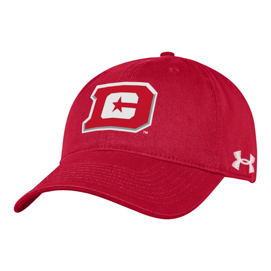 Under Armour D.C. Defenders Garment Washed Hat In Red - Front View