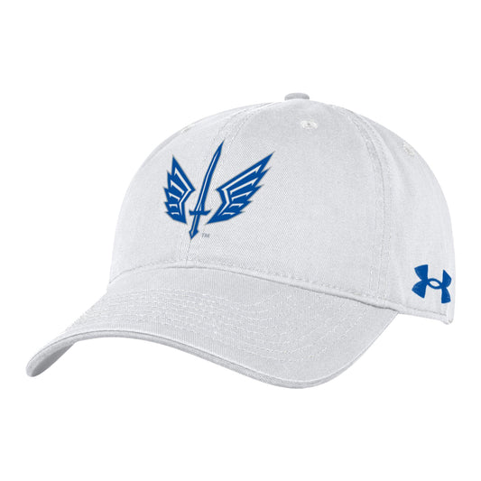 Under Armour St. Louis Battlehawks Garment Washed Hat In White - Front Left View