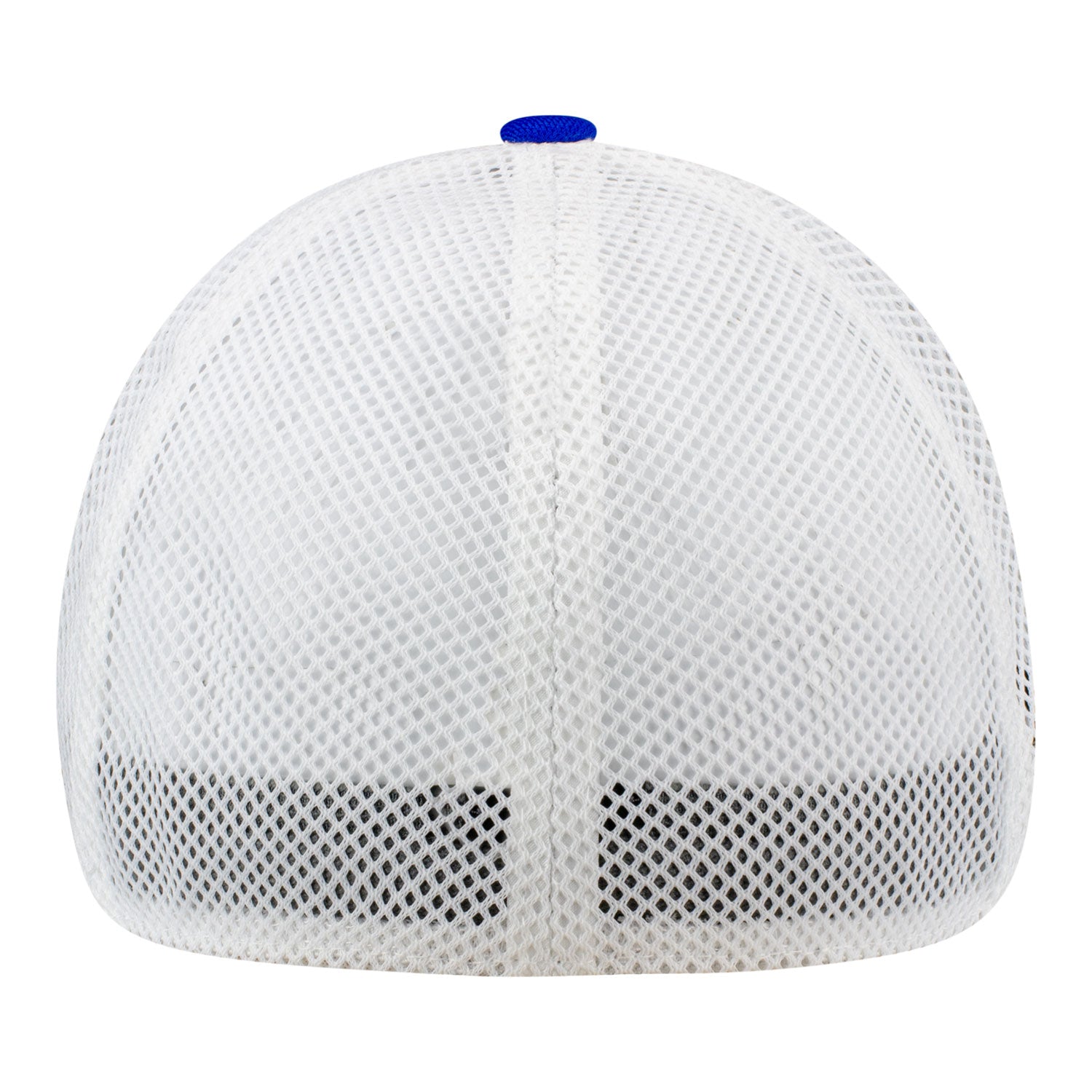 St Louis Battlehawks Blitzing Mesh Stretch Hat In Blue & White - Back View