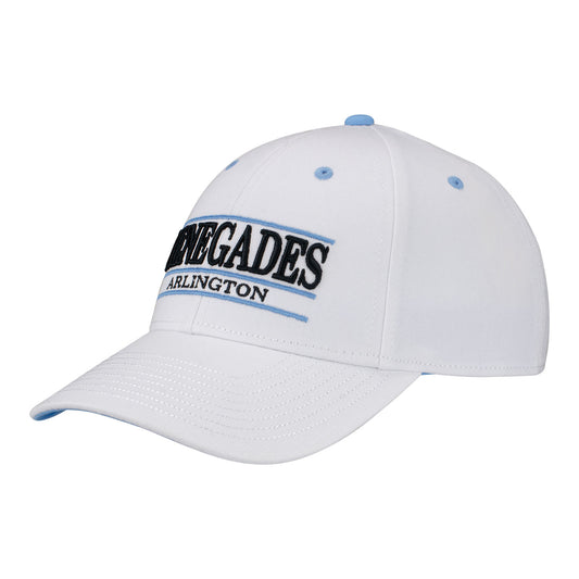 Arlington Renegades Cotton Twill Snapback In White - Front Left View