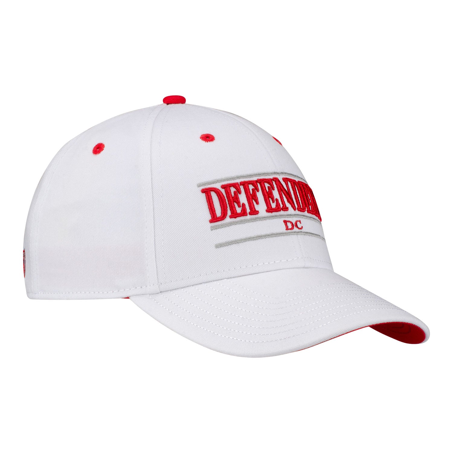 D.C. Defenders Cotton Twill Snapback In White - Front Right View